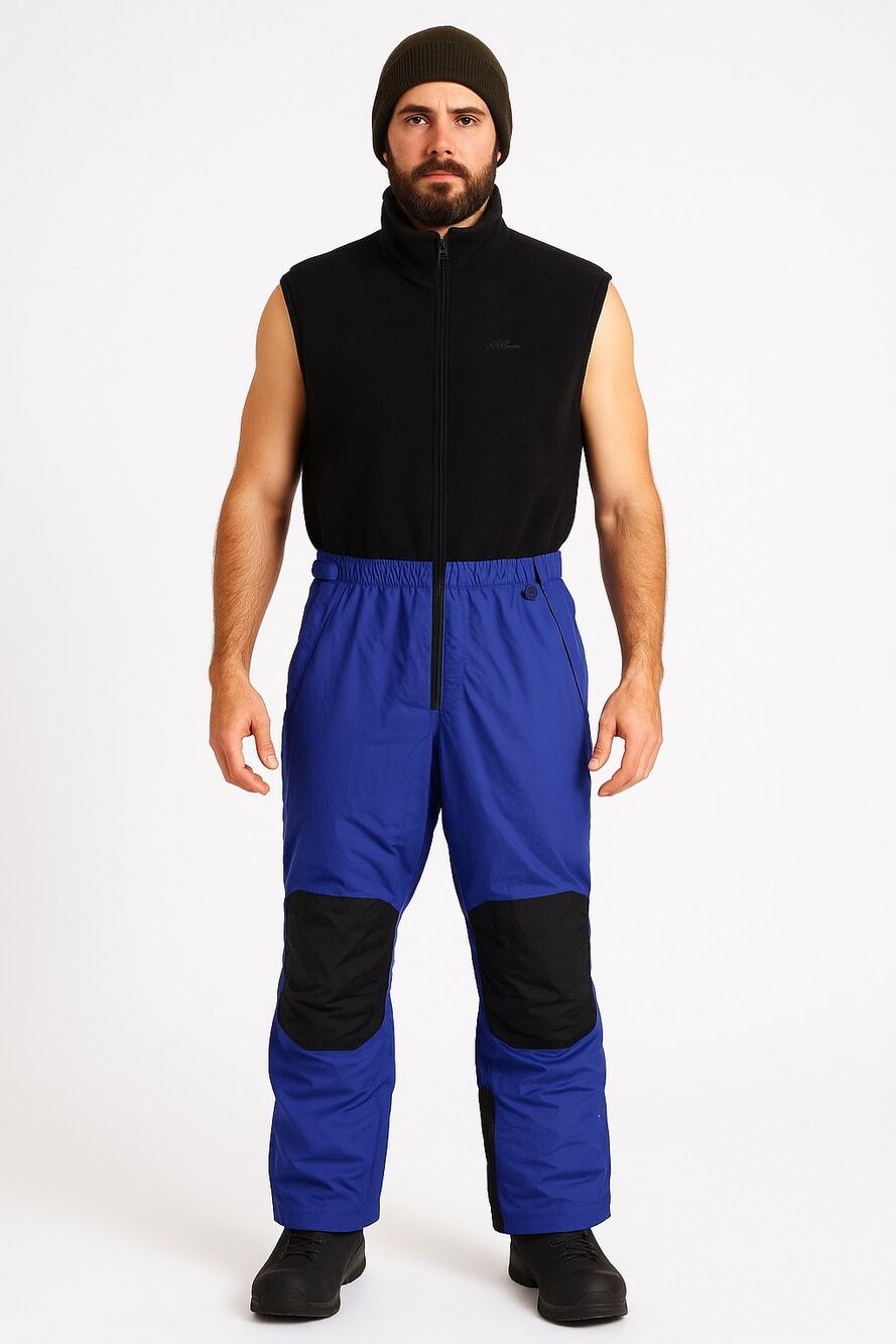 1990s L.L. Bean Men’s Gore-Tex One-Piece Ski Suit Black Blue Large